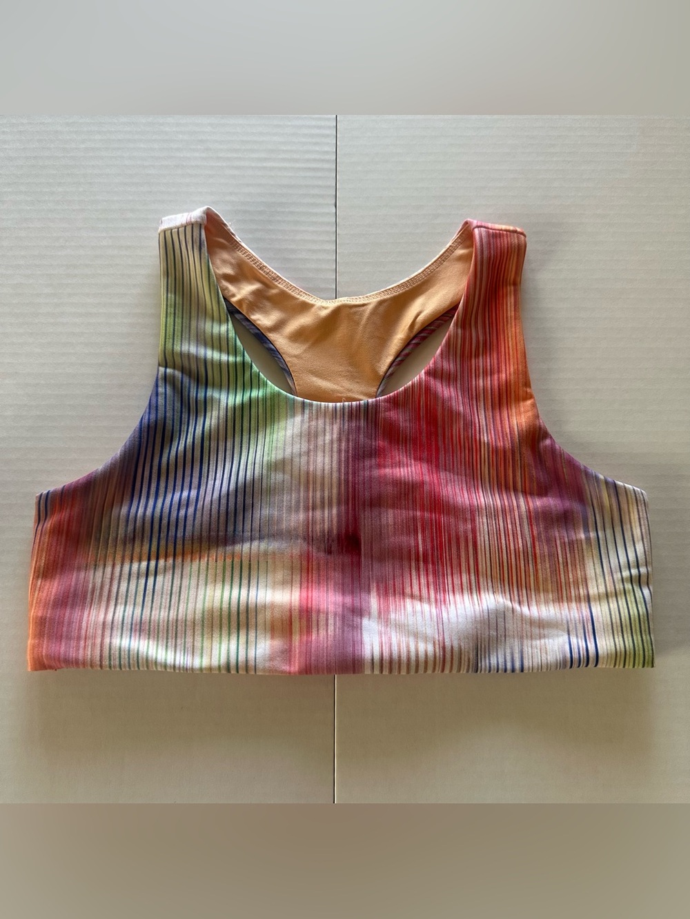 DSG Multicolor Ribbed Racerback sports bra